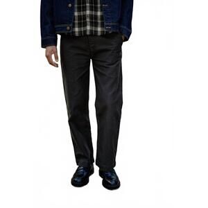 NEW ROAD TO NOWHERE carter wide leg moleskin trouser in charcoal